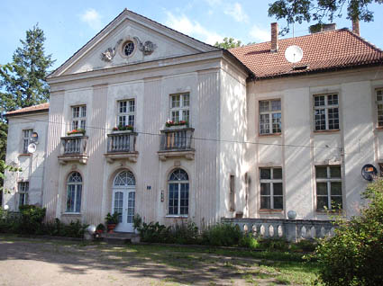 Zdjęcie przedstawia Pałac w Głuszynie - elewacja frontowa