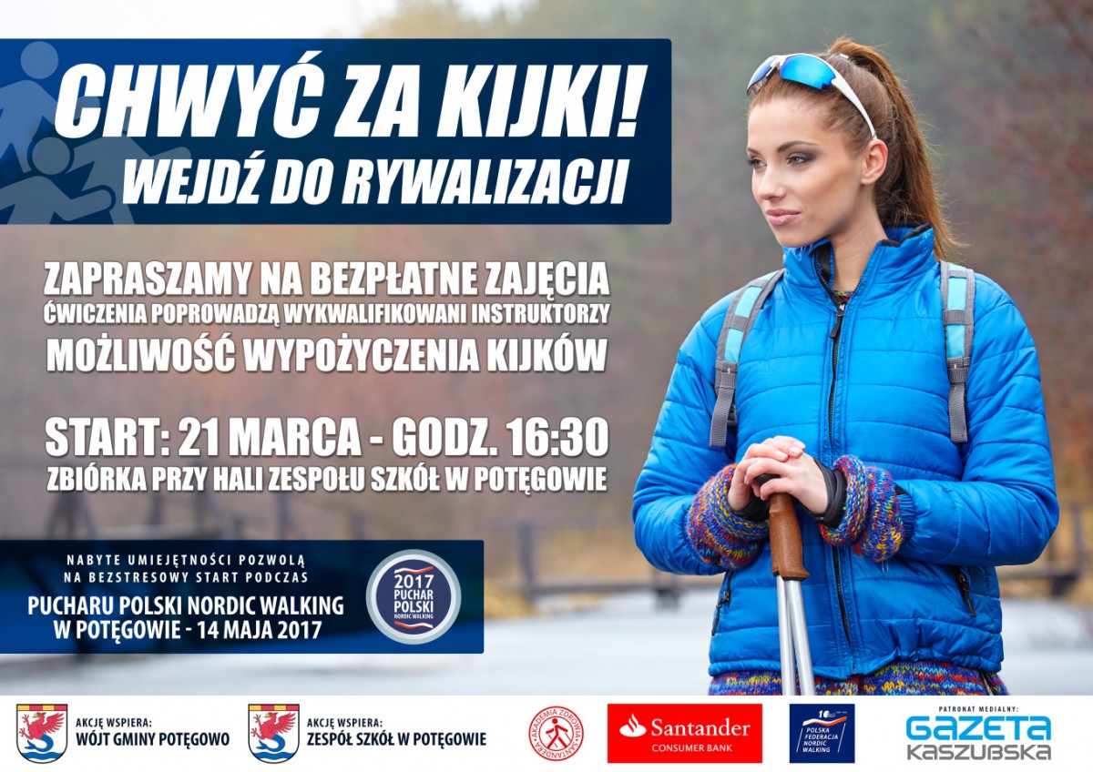 Bezpłatne zajęcia Nordic Walking w Potęgowie