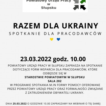 Plakat informacyjny - spotkanie dla pracodawców